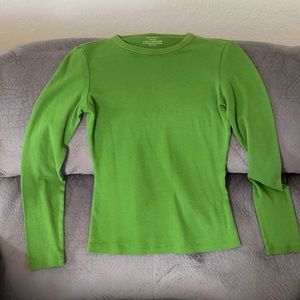 Lightly worn long sleeve green shirt